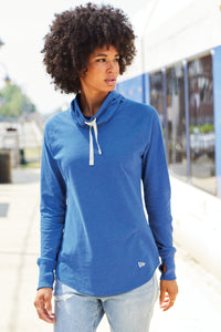LNEA123 New Era® Women's Sueded Cotton Blend Cowl Tee