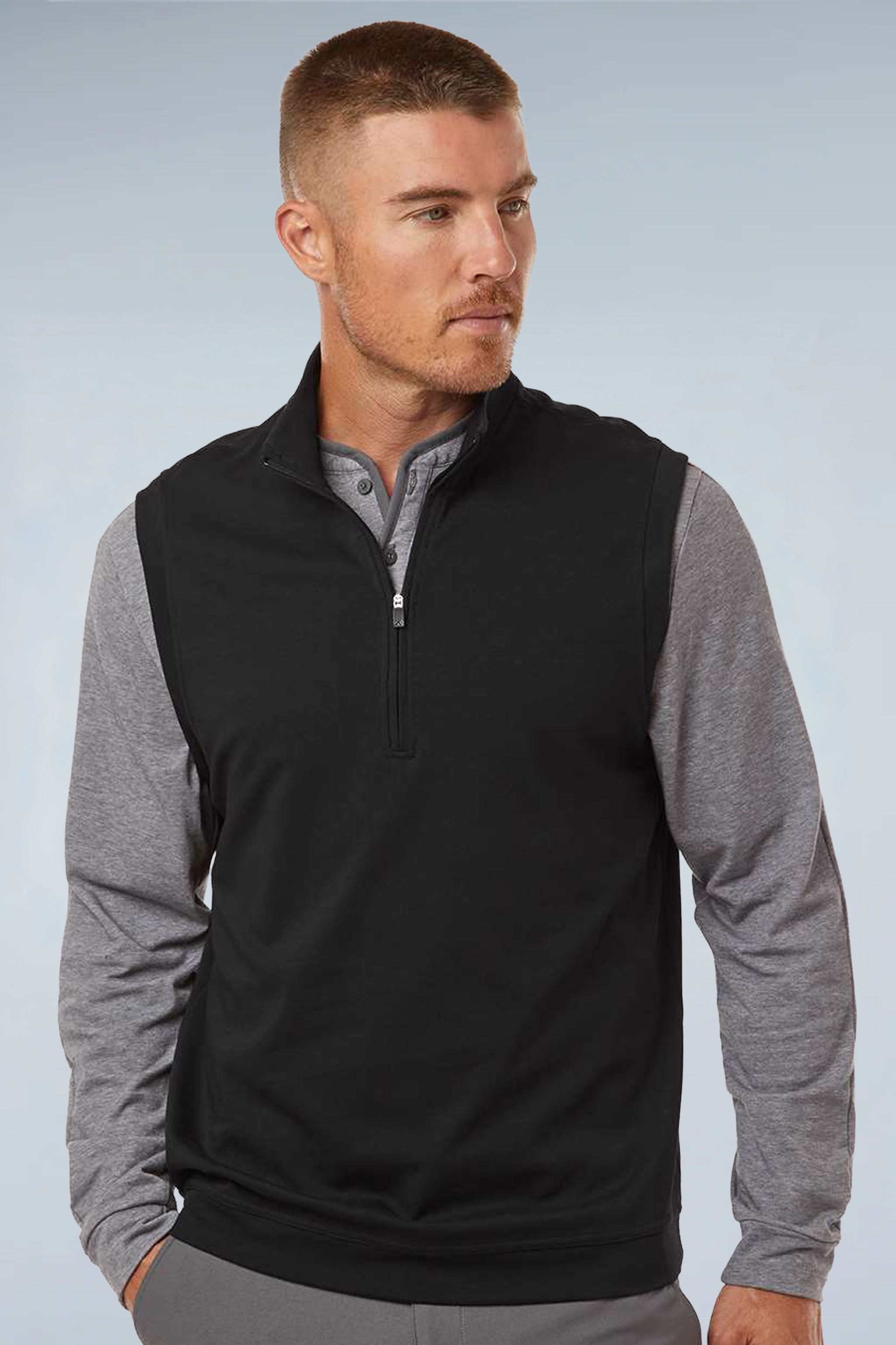 Adidas Men's Club Quarter-Zip Vest A599