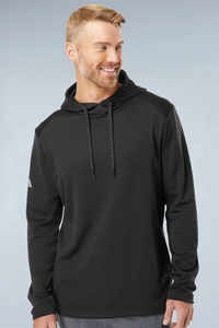 Adidas Men's Textured Mixed Media Midweight Hooded Sweatshirt A530