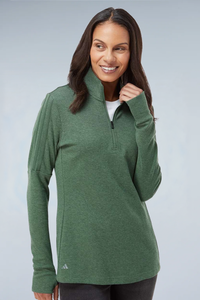 Adidas Women's 3-Stripes Quarter-Zip Sweater Pullover A555