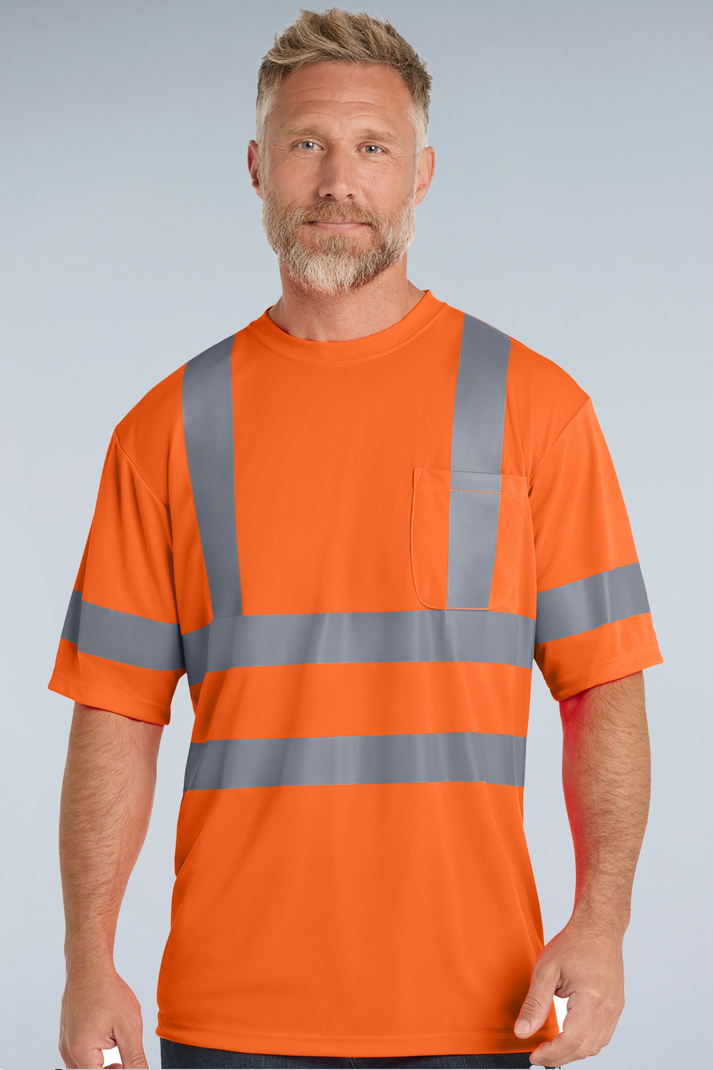 CornerStone® - ANSI 107 Class 3 Short Sleeve Snag-Resistant Reflective T-Shirt | CS408