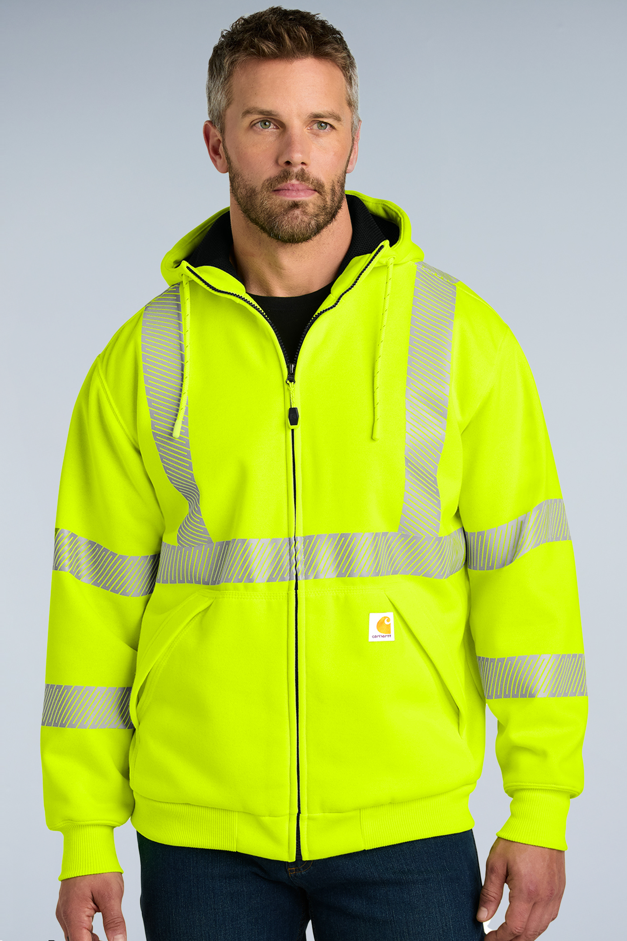 Carhartt® ANSI 107 Class 3 Lined Full-Zip Sweatshirt | CT104988