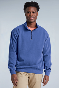 Unisex Garment-Dyed Quarter-Zip Sweatshirt