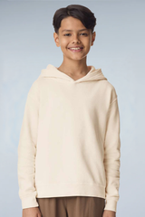 Youth Garment-Dyed Lightweight Fleece Hooded Sweatshirt