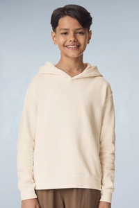 Youth Garment-Dyed Lightweight Fleece Hooded Sweatshirt