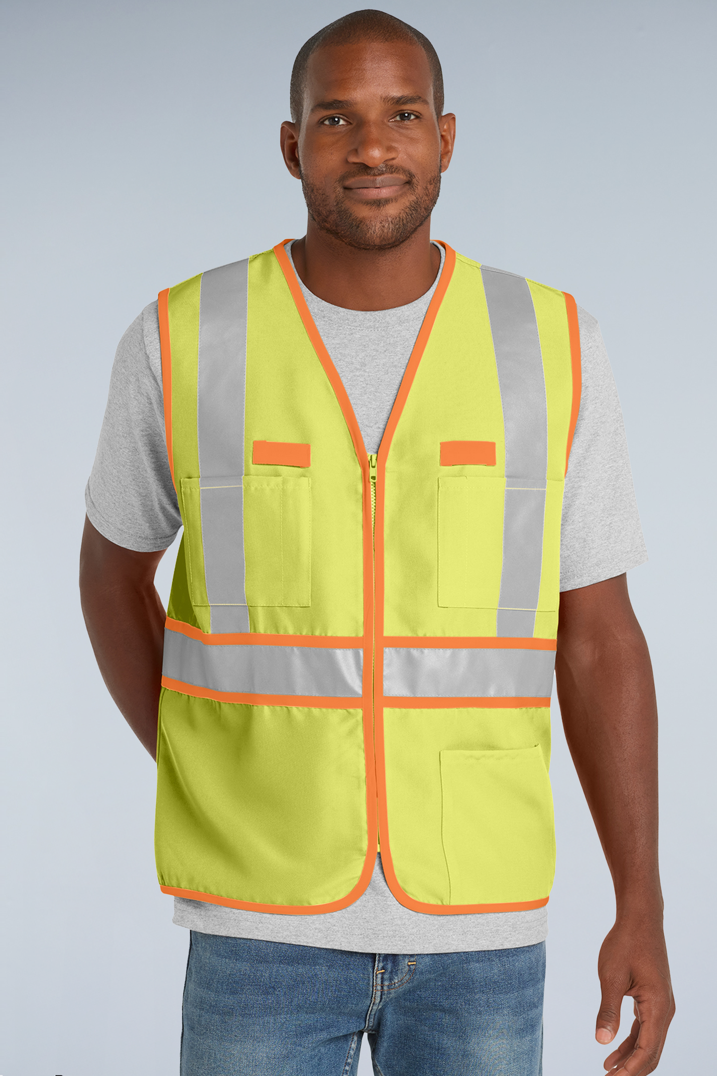 CornerStone® - ANSI 107 Class 2 Dual-Color Safety Vest | CSV407 - The Lemon Print & Design Studio 