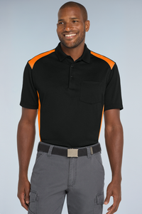 CornerStone® Select Snag-Proof Two Way Colorblock Pocket Polo | CS416