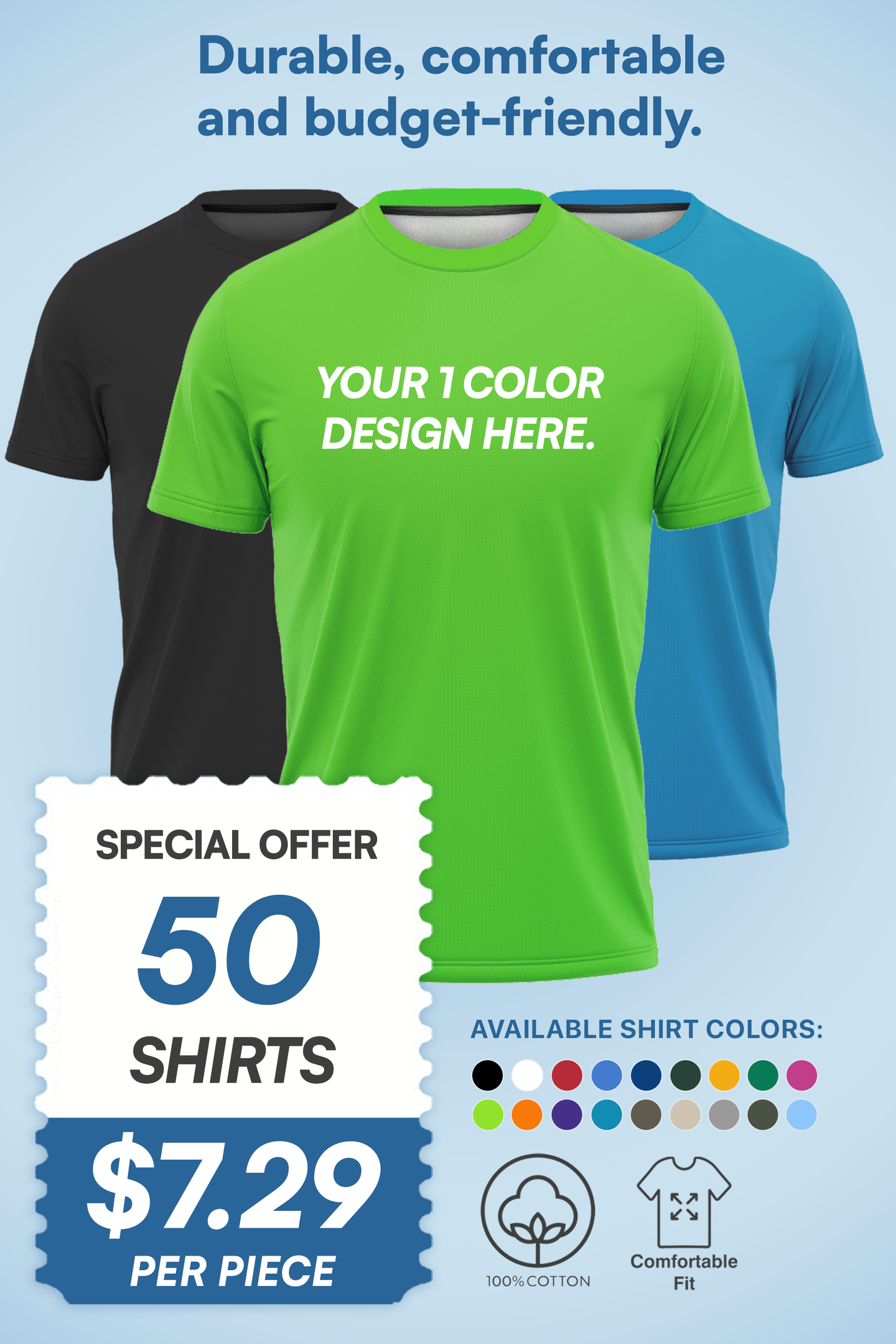 Best Value T-Shirt Package - 50 Shirts