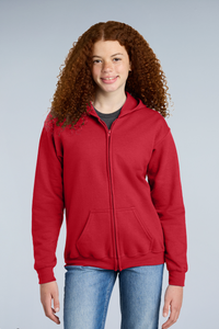 Gildan® - Youth Heavy Blend™ Full-Zip Hooded Sweatshirt | G185B