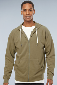 Independent Trading Co. Icon Lightweight Loopback Terry Full-Zip Hooded Sweatshirt | SS1000Z