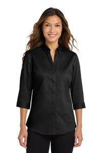 Port Authority ®  Women's 3/4-Sleeve SuperPro ™  Twill Shirt. L665