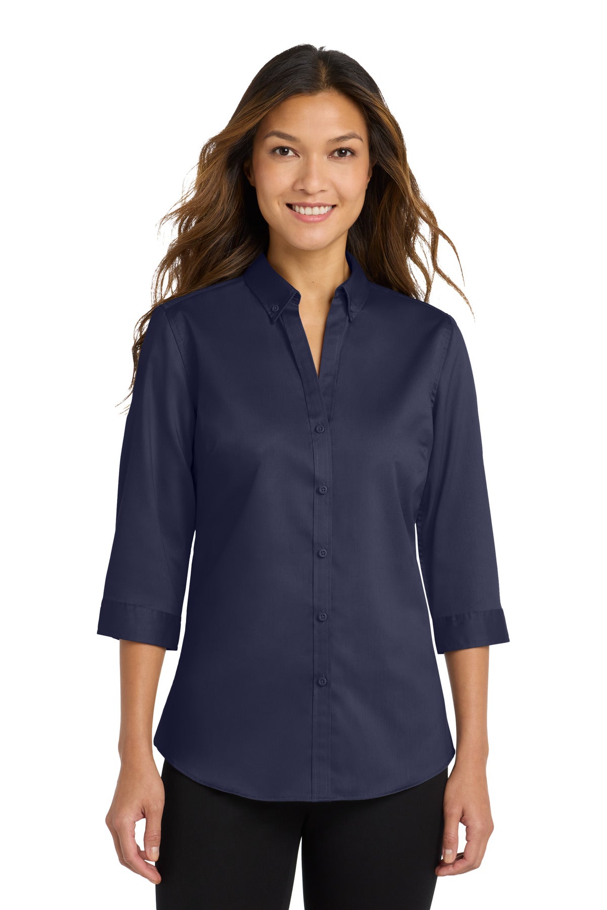 Port Authority ®  Women's 3/4-Sleeve SuperPro ™  Twill Shirt. L665