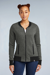 LNEA503 New Era® Women's French Terry Baseball Full-Zip