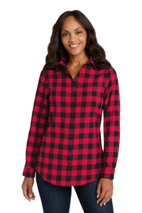 Port Authority ®  Women's Plaid Flannel Tunic . LW668
