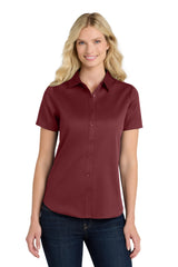 Port Authority ®  Women's Short Sleeve SuperPro React ™ Twill Shirt. LW809