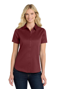 Port Authority ®  Women's Short Sleeve SuperPro React ™ Twill Shirt. LW809