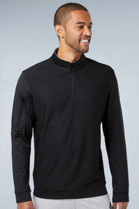 Adidas Men's Textured Quarter-Zip Pullover A295