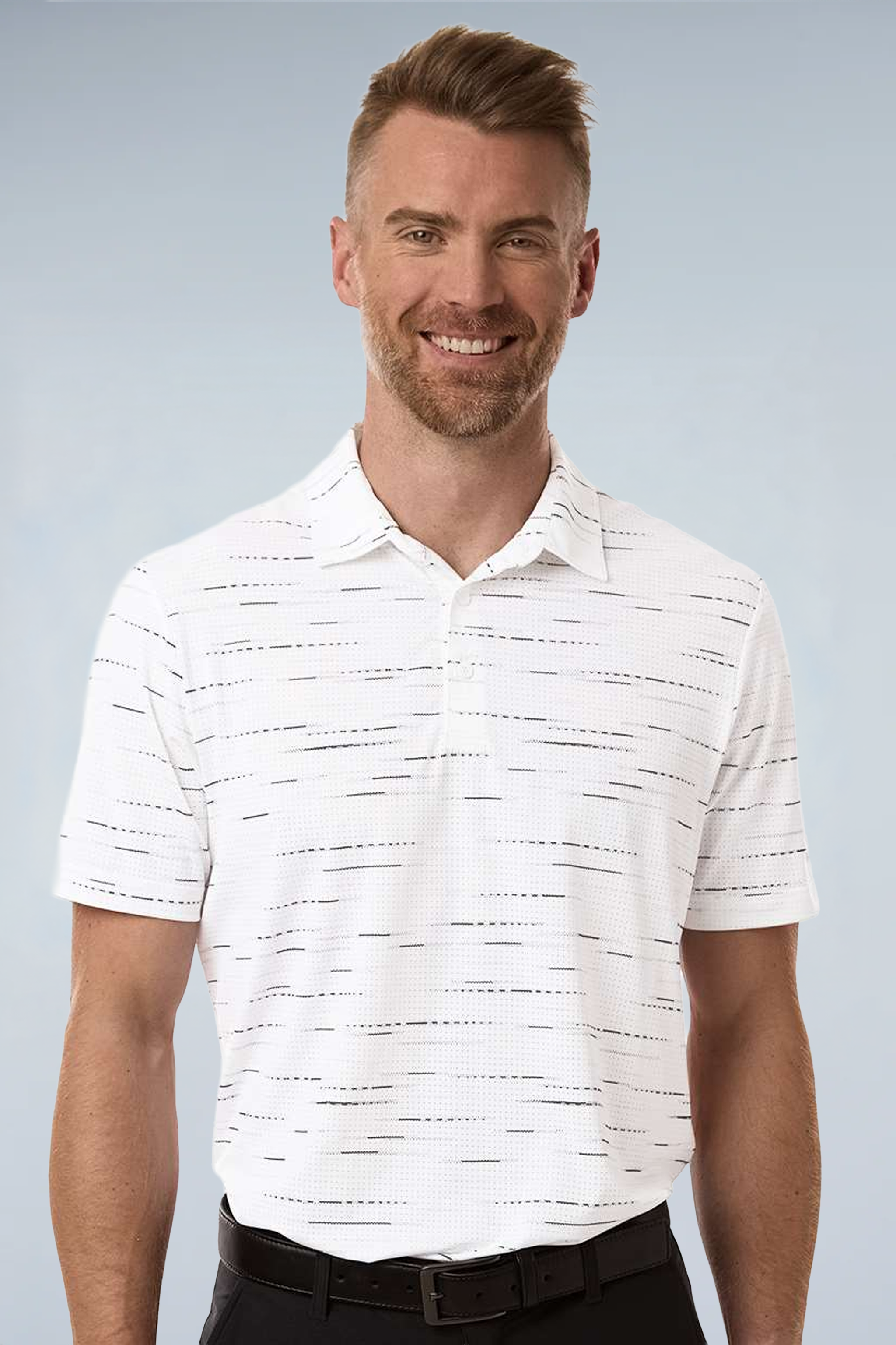 Adidas Men's Ultimate365 Mesh Glimmer Print Polo A2015
