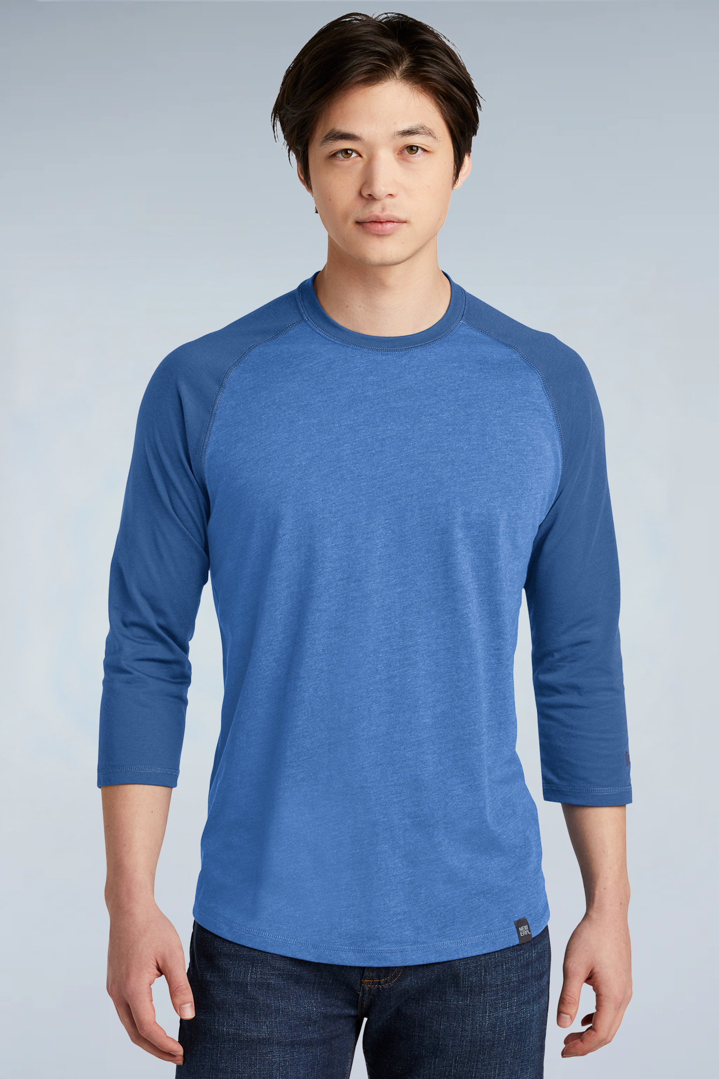 NEA104 New Era® Heritage Blend 3/4-Sleeve Baseball Raglan Tee