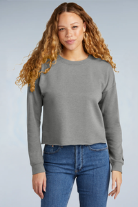 LNEA514 New Era® Women's Tri-Blend Fleece Crop Crew