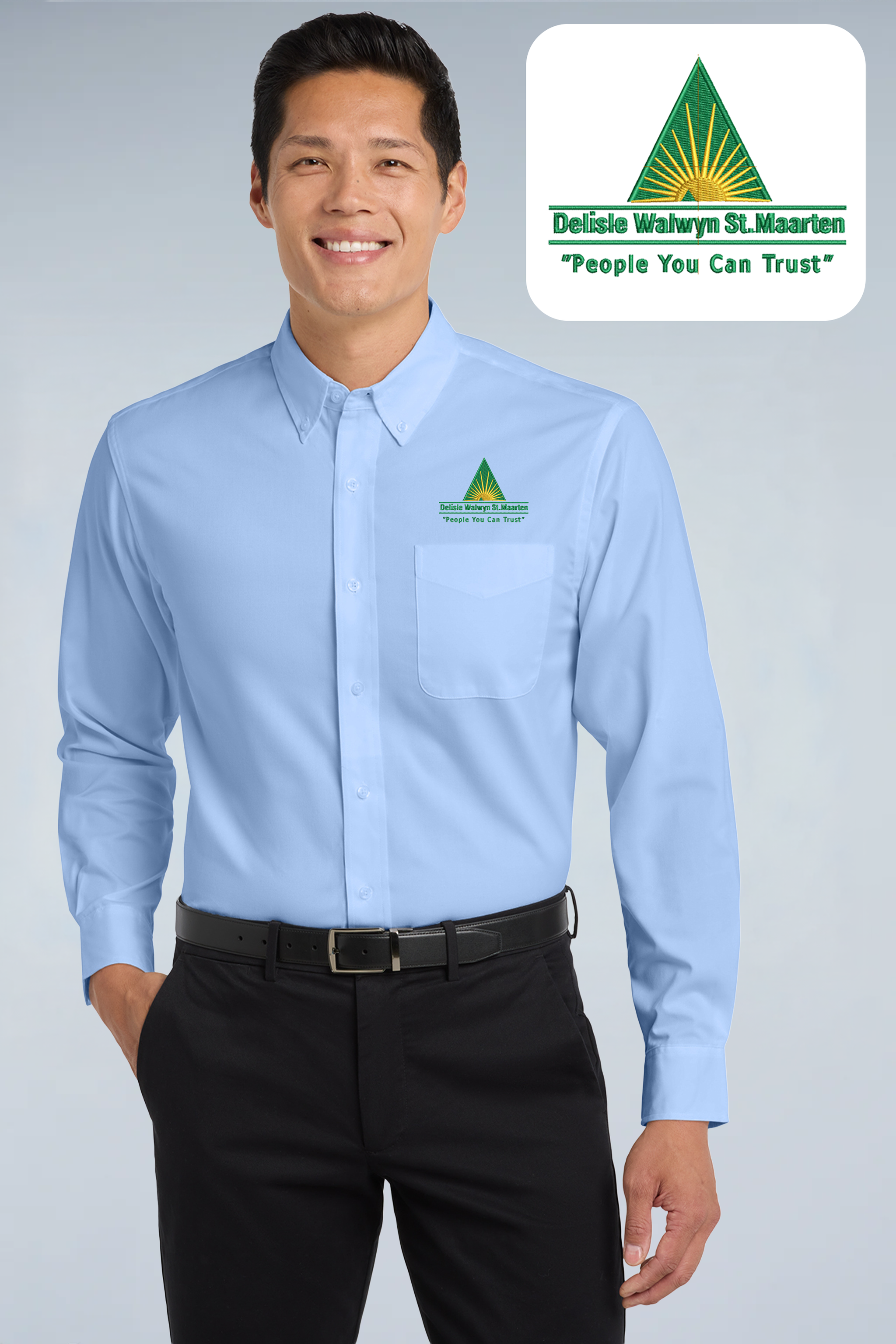 Delisle Walwyn St.Maarten - Port Authority ®  Long Sleeve Easy Care Shirt S608