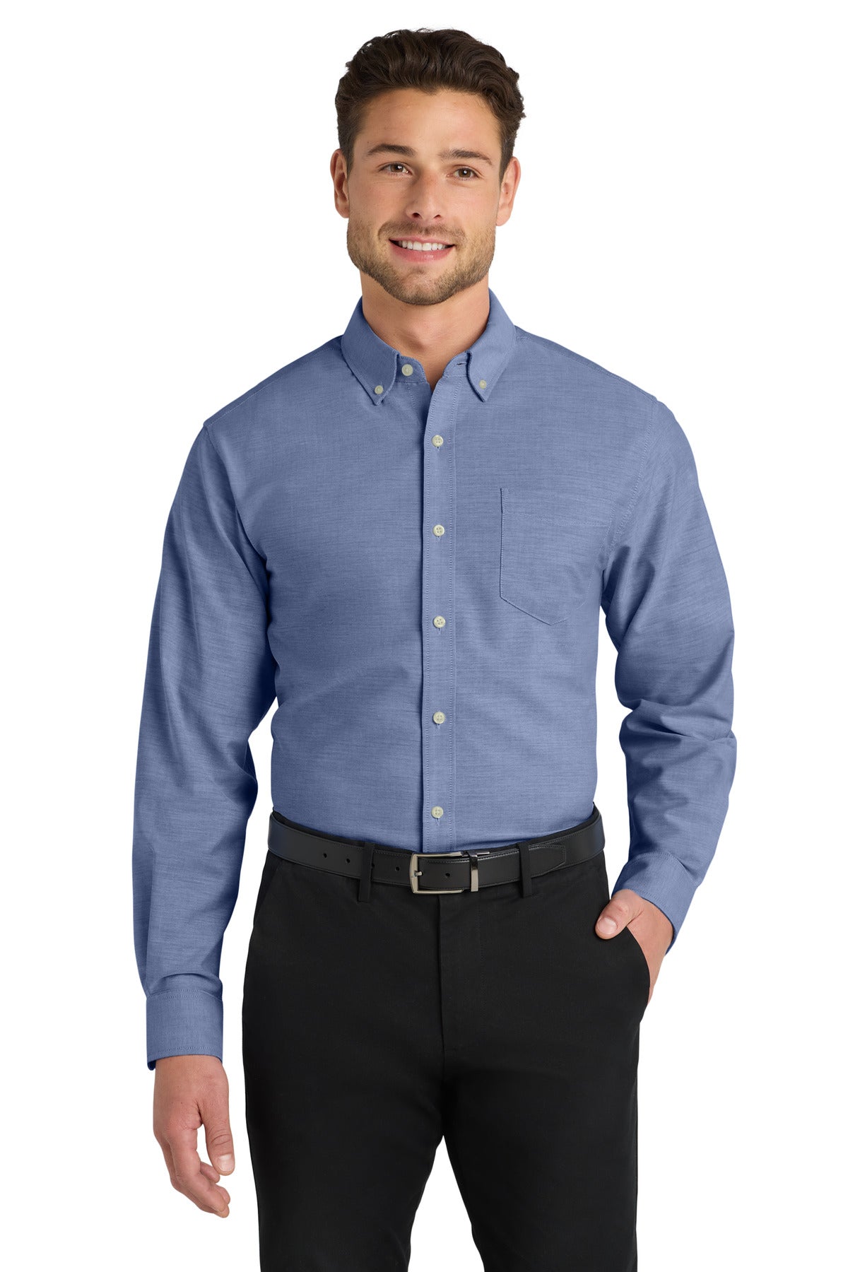 Port Authority  ®   Untucked Fit SuperPro  ™  Oxford  S651