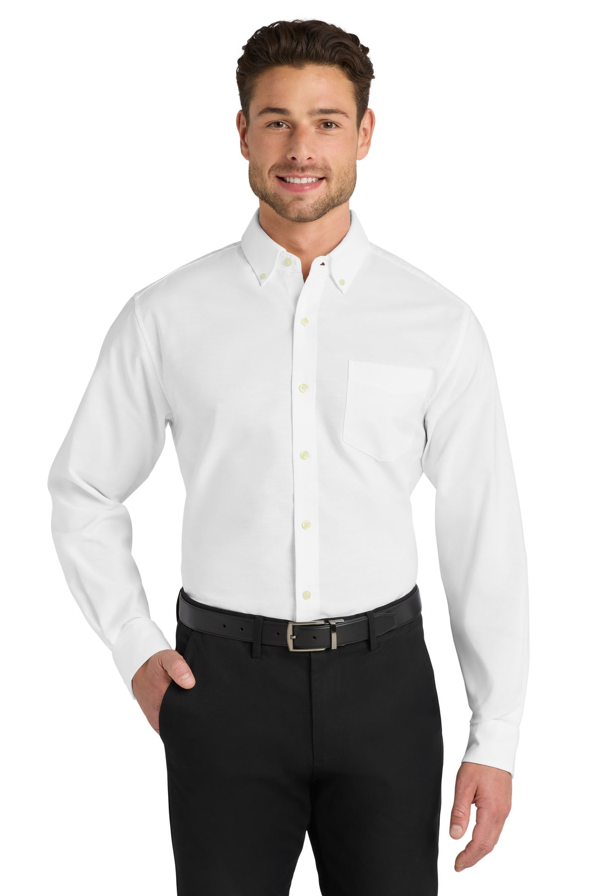 Port Authority  ®   Untucked Fit SuperPro  ™  Oxford  S651