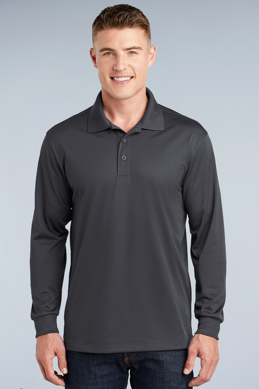 Sport-Tek® Long Sleeve Micropique Sport-Wick® Polo | ST657