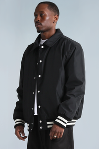 Shaka Wear Unisex Collared Varsity Jacket - SHCVBJ