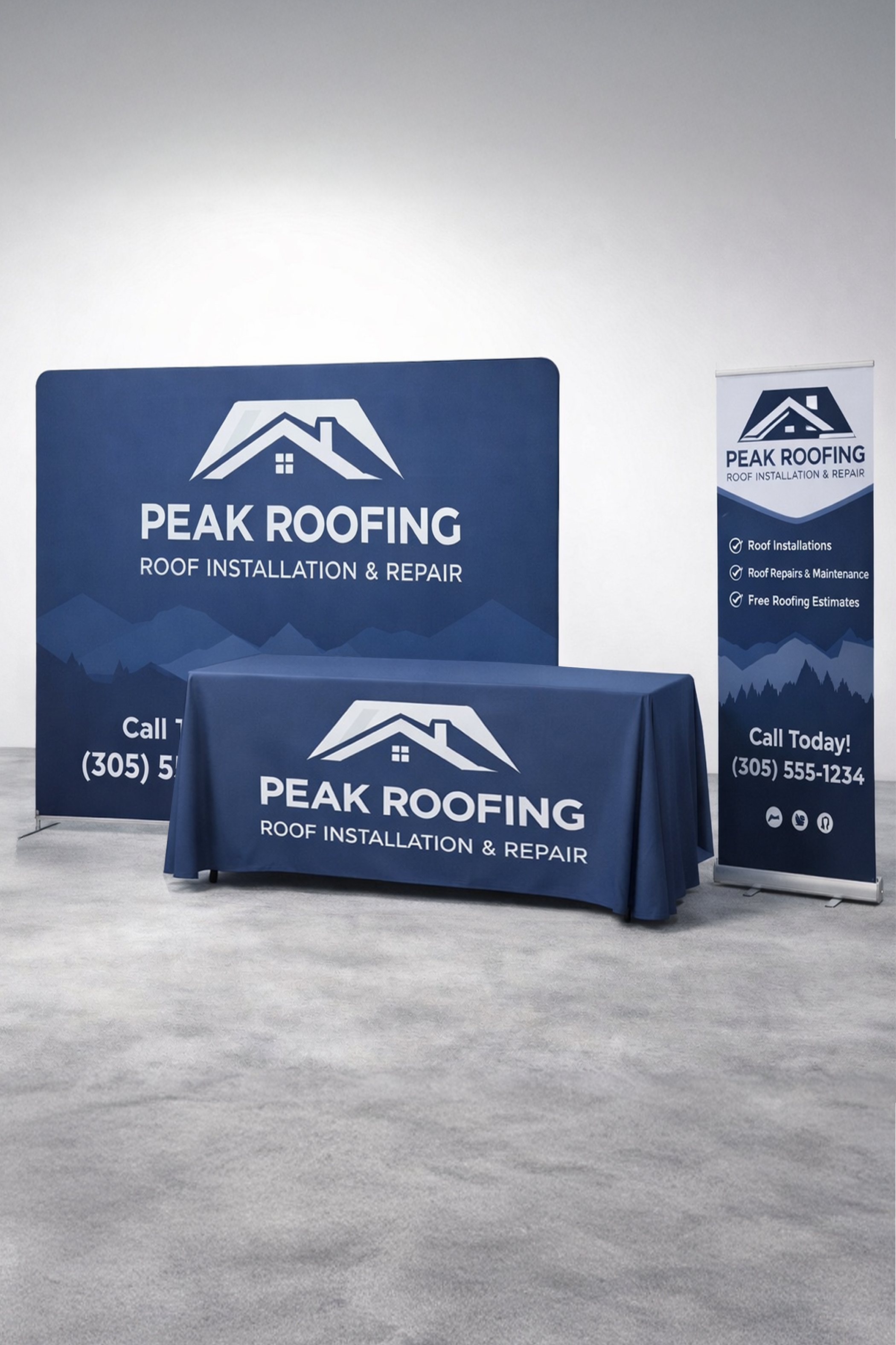 8ft Trade Show Display Package | Portable Booth Kit - Miami FL