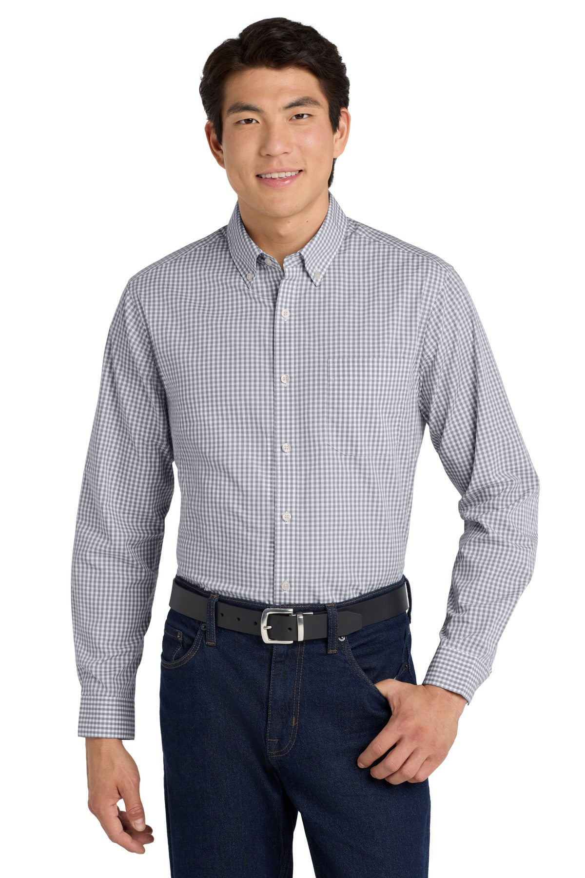 Port Authority  ®  Broadcloth Gingham Easy Care Shirt W644