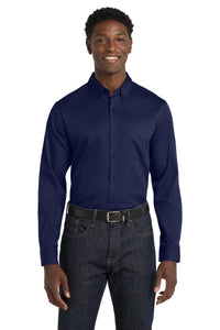 Port Authority ®  Long Sleeve SuperPro React ™  Twill Shirt. W808