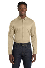 Port Authority ®  Long Sleeve SuperPro React ™  Twill Shirt. W808