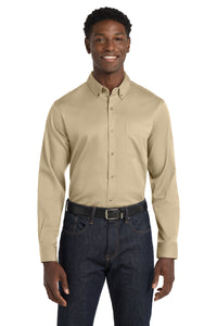 Port Authority ®  Long Sleeve SuperPro React ™  Twill Shirt. W808
