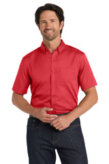 Port Authority ®  Short Sleeve SuperPro React ™  Twill Shirt. W809