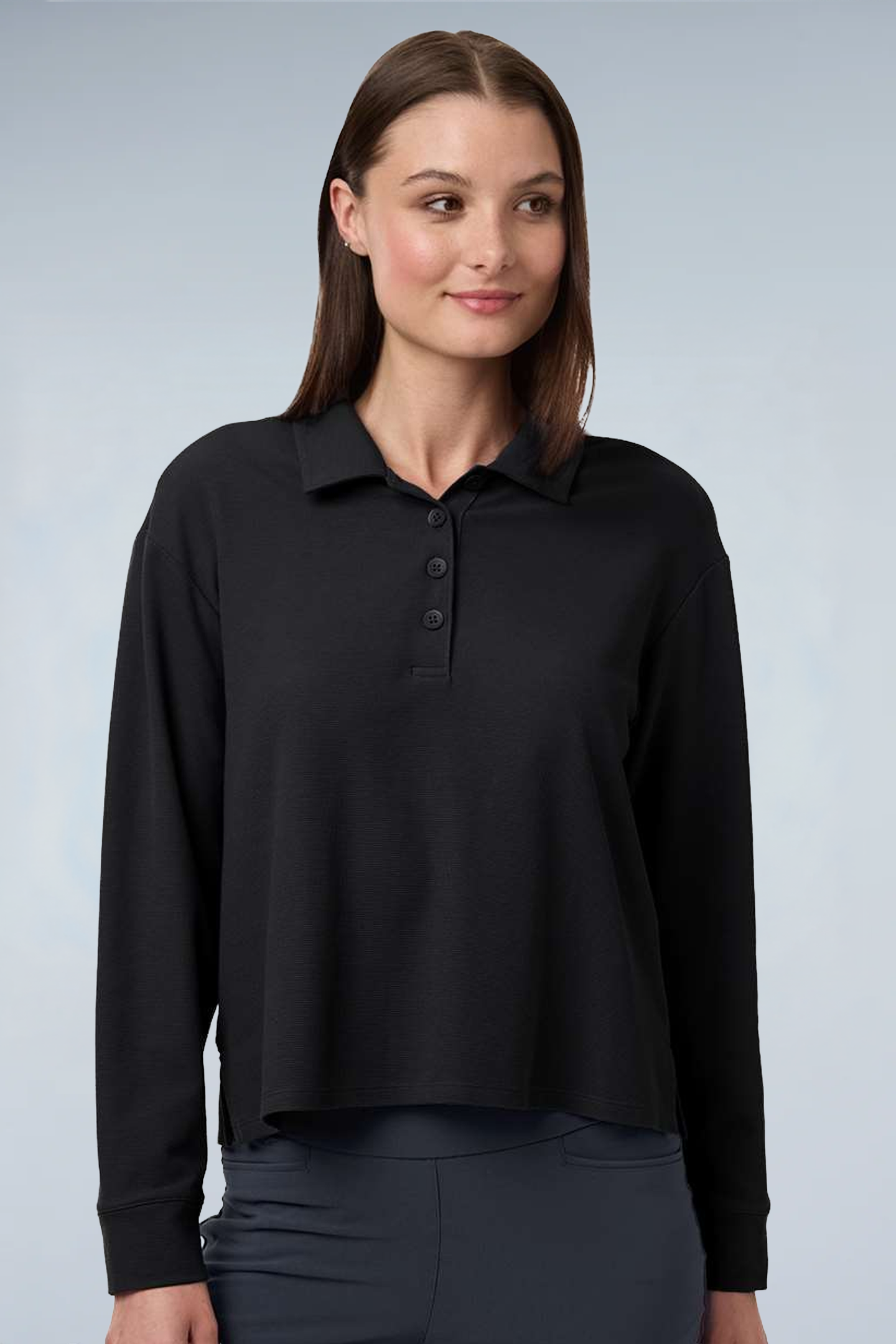 Adidas Women's Beyond Long Sleeve Loose Polo A1008