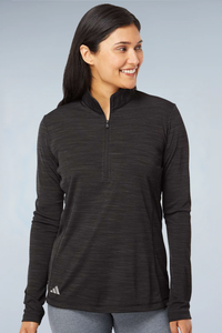 Adidas Women's Lightweight Mélange Quarter-Zip Pullover A476