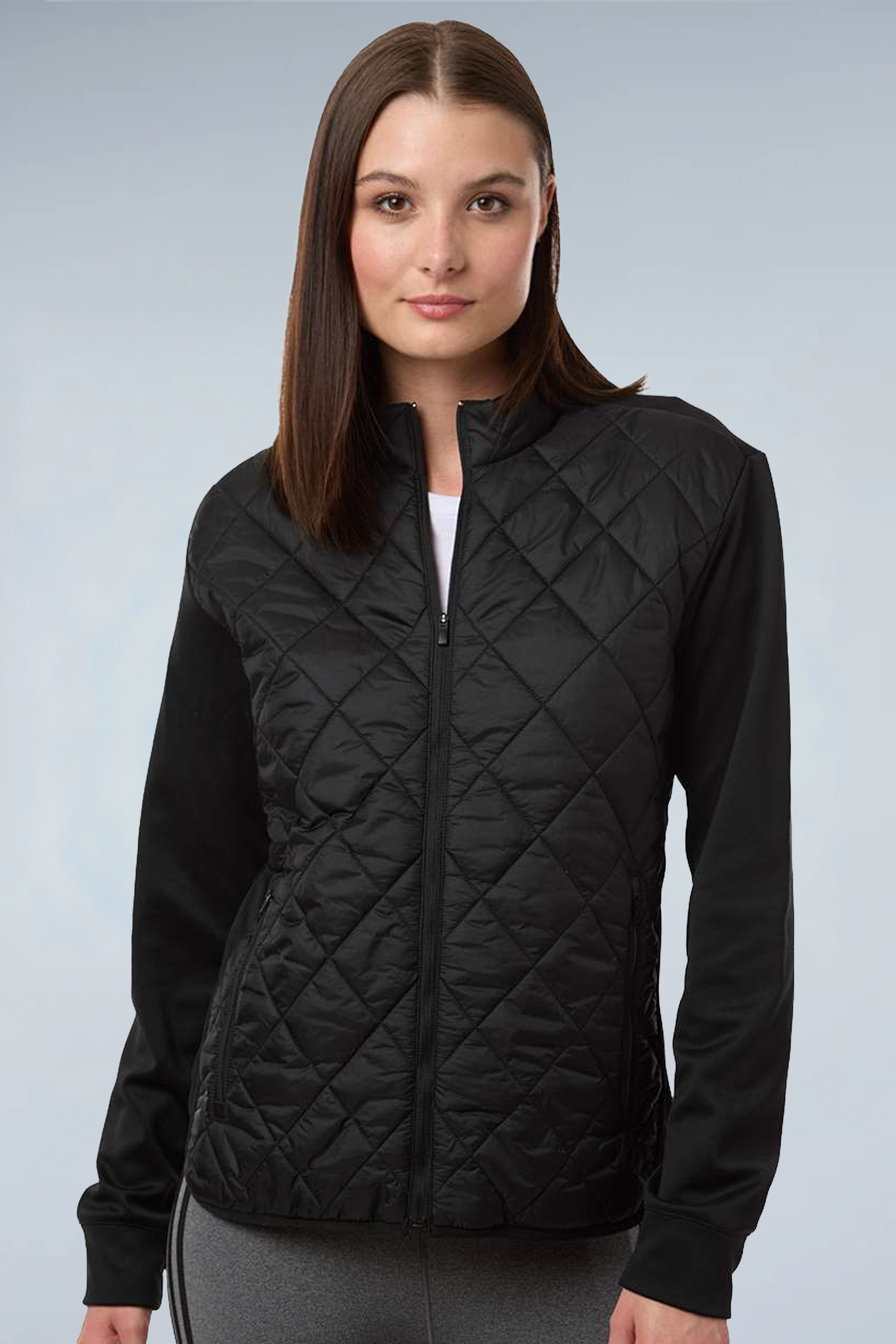 Adidas Women's Ultimate Quilted Full-Zip Jacket A1009