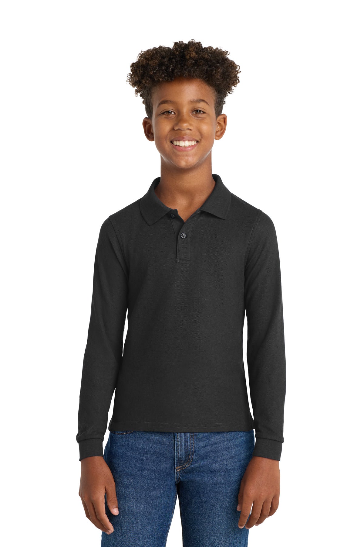 Port Authority ®  Youth Long Sleeve Silk Touch™ Polo.  Y500LS
