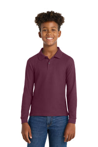 Port Authority ®  Youth Long Sleeve Silk Touch™ Polo.  Y500LS