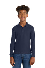 Port Authority ®  Youth Long Sleeve Silk Touch™ Polo.  Y500LS