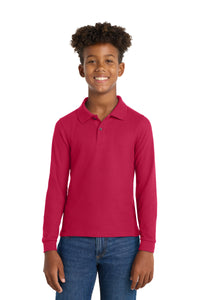 Port Authority ®  Youth Long Sleeve Silk Touch™ Polo.  Y500LS