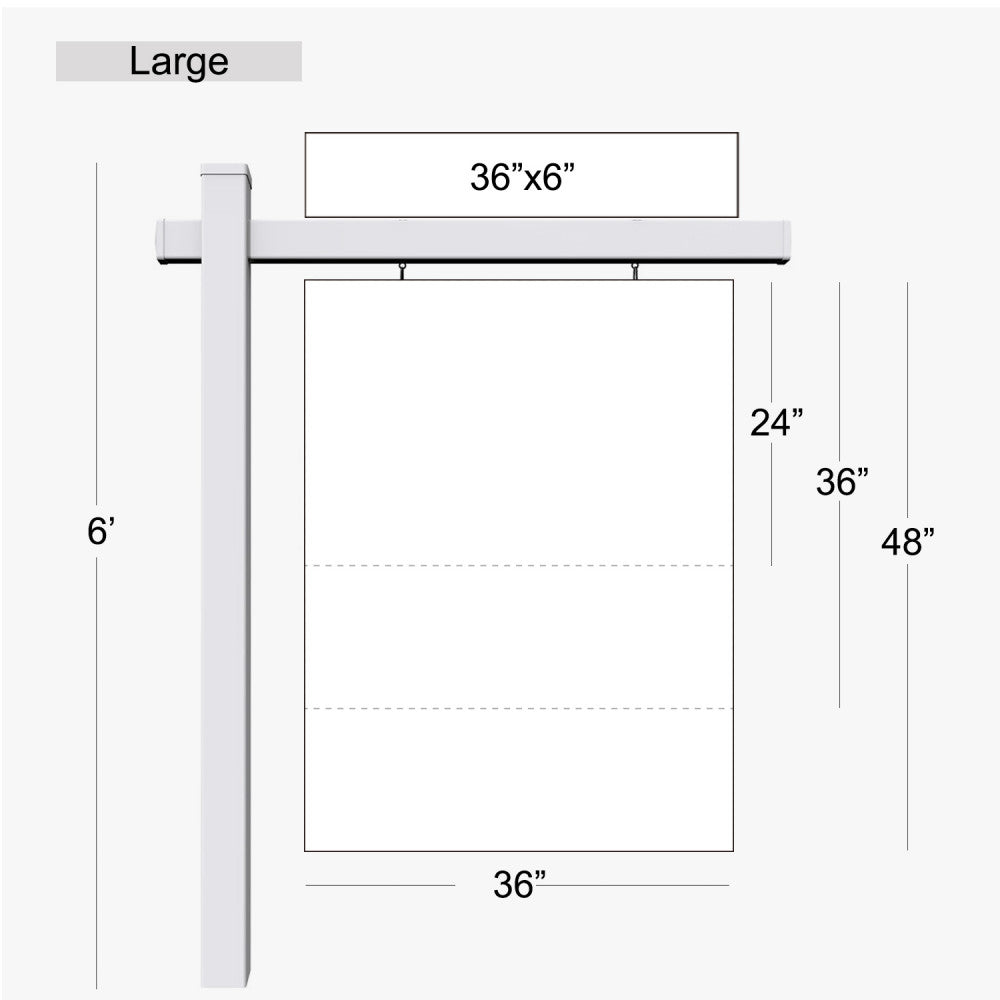 Real Estate PVC Post Sign