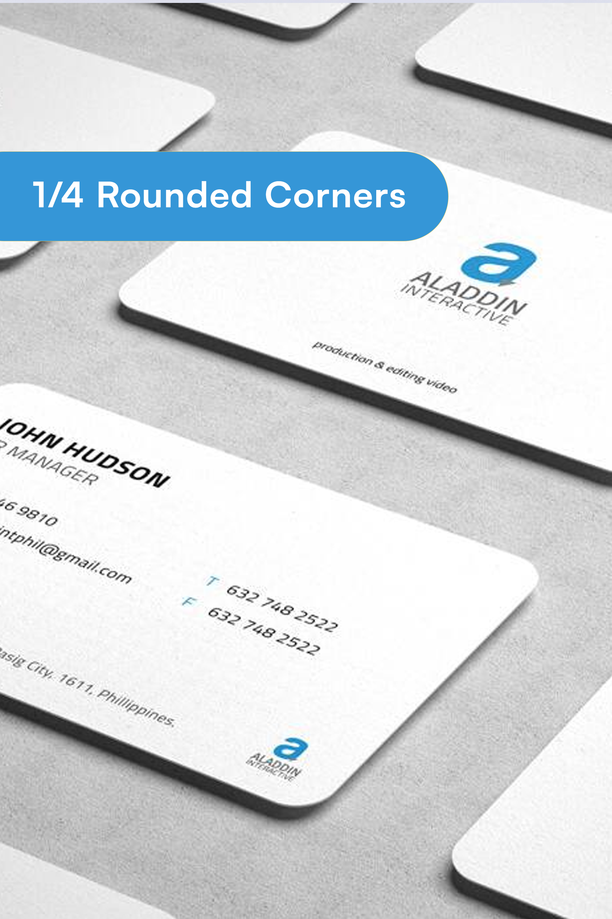 Standard Rounded Corners  2'' x 3.5''