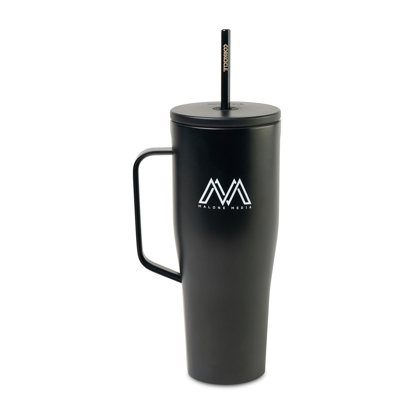 CORKCICLE® XL Cold Cup - 30 Oz. - Matte Black | Custom Branded | Lemon Print
