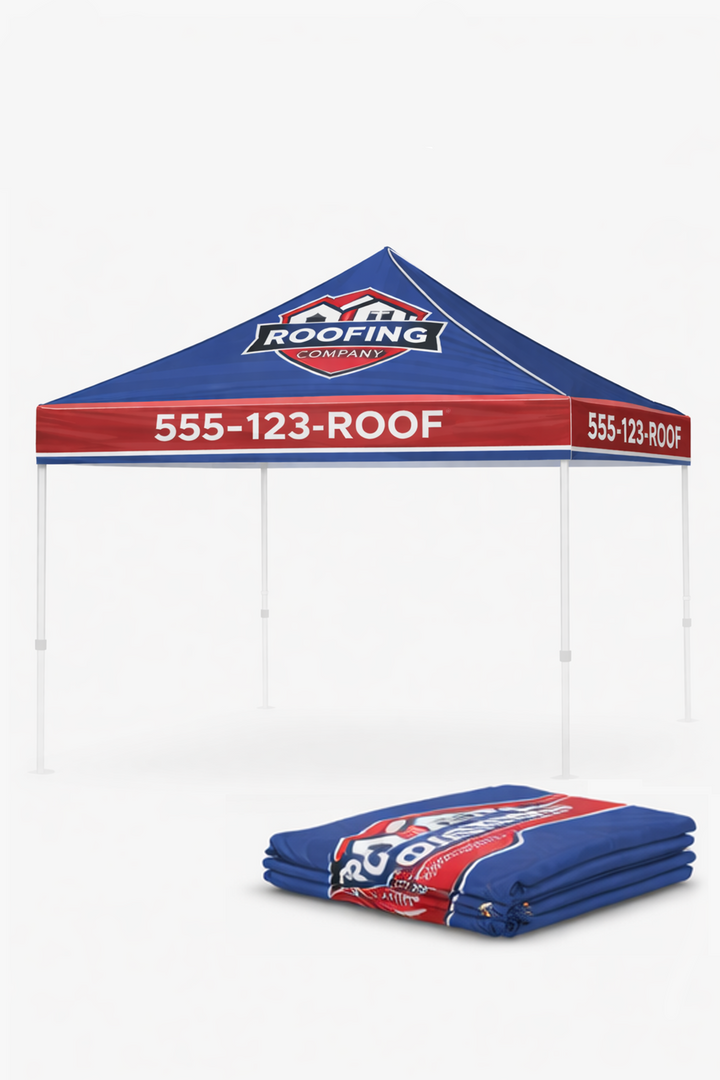 10ft x 10ft Custom Canopy Tent Graphic Only