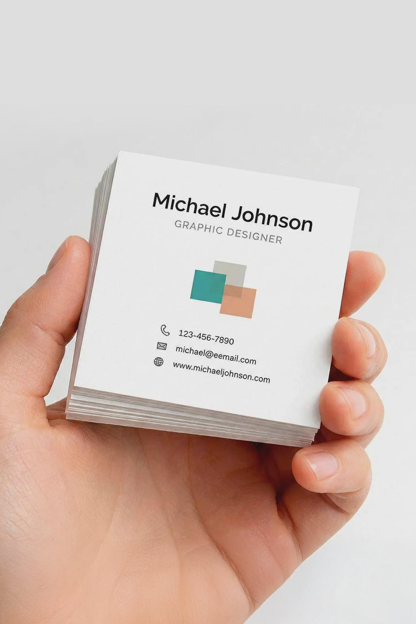 Square Business Cards  2'' x 2''