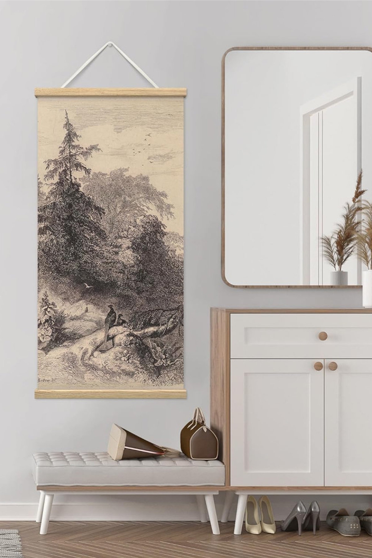Magnetic Wood Frame Hanger