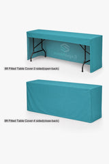 8ft Custom Printed Fitted Table Cover