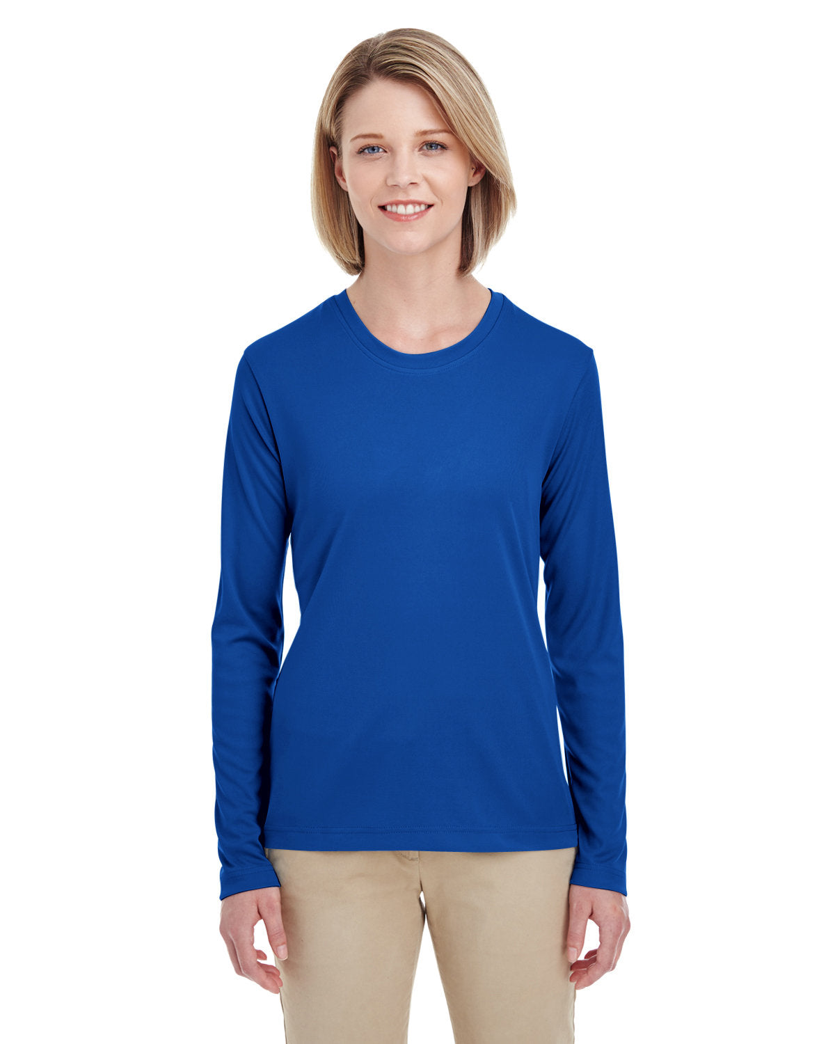 8622W UltraClub Ladies' Cool & Dry Performance Long-Sleeve Top